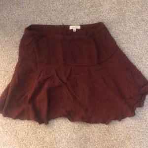 Maroon skirt from Aritzia (Sunday Best) size 2